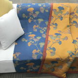 Lund Reversible Jacquard Quilt - Ginkgo Bed Cover