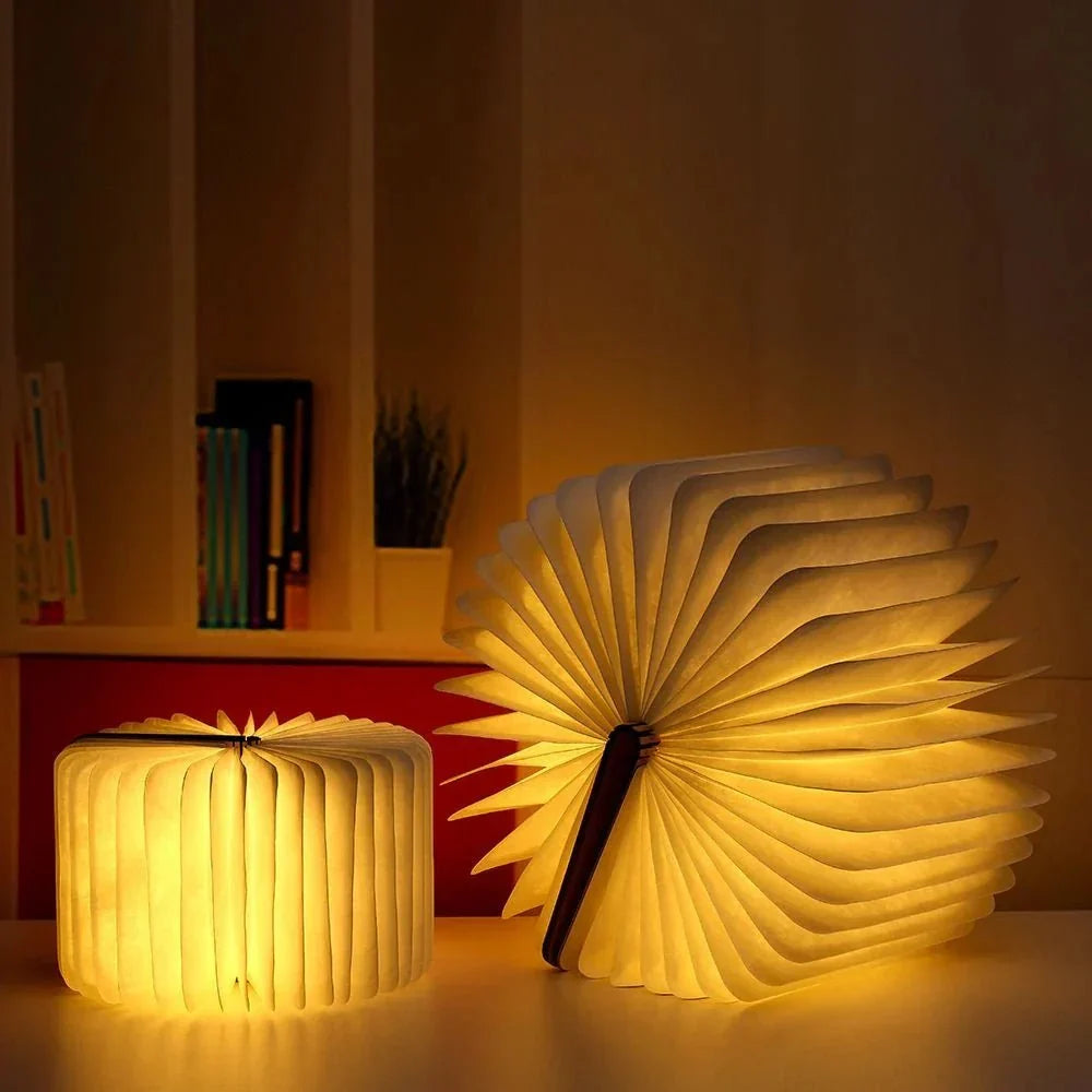 Lumi Foldable Book Lamp - Rechargeable Bedside Light