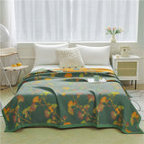 Lund Reversible Jacquard Quilt - Ginkgo Bed Cover