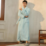 Fleece Dressing Gown - Soft Unisex Bathrobe with Pockets