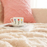 Cloud Nine Waffle Couch Cover - Plush Velvet Sofa Throw
