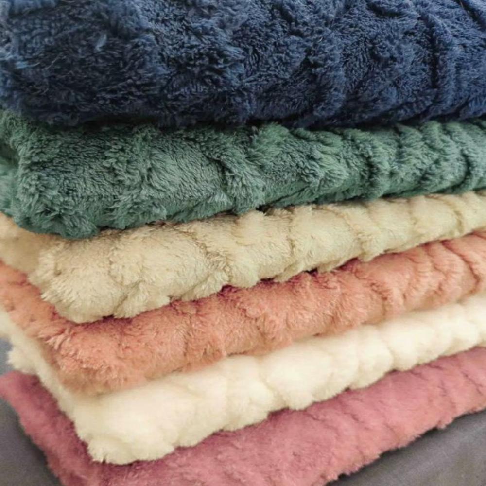 Cloud Nine Waffle Couch Cover - Plush Velvet Sofa Throw