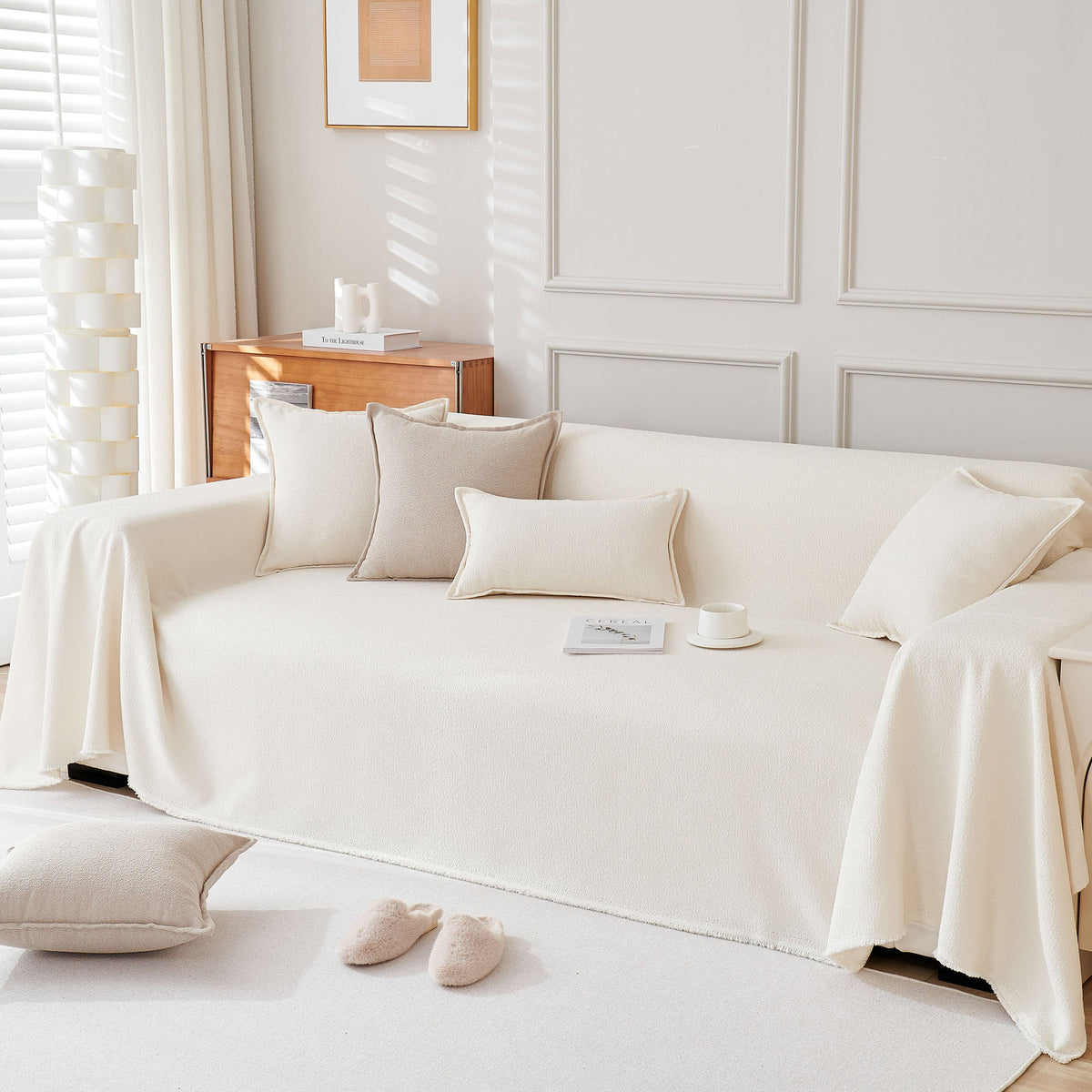 Spill-Resistant AquaLux Sofa/Couch Cover for Pet Owners