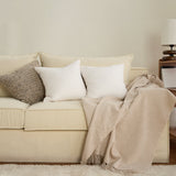 SofaRefresh Cushion Covers - Quilted Throw Pillow Set of 2