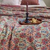 Heirloom Bloom Cotton Gauze Summer Blanket - Boho Bedspread