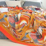 Tukan Reversible Cotton Quilt - Toucan Print Kids Bedspread