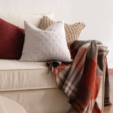 SofaRefresh Cushion Covers - Quilted Throw Pillow Set of 2