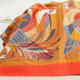 Tukan Reversible Cotton Quilt - Toucan Print Kids Bedspread