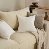 SofaRefresh Cushion Covers - Quilted Throw Pillow Set of 2
