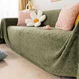 Cloud Nine Waffle Couch Cover - Plush Velvet Sofa Throw