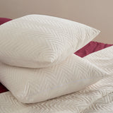 SofaRefresh Cushion Covers - Quilted Throw Pillow Set of 2