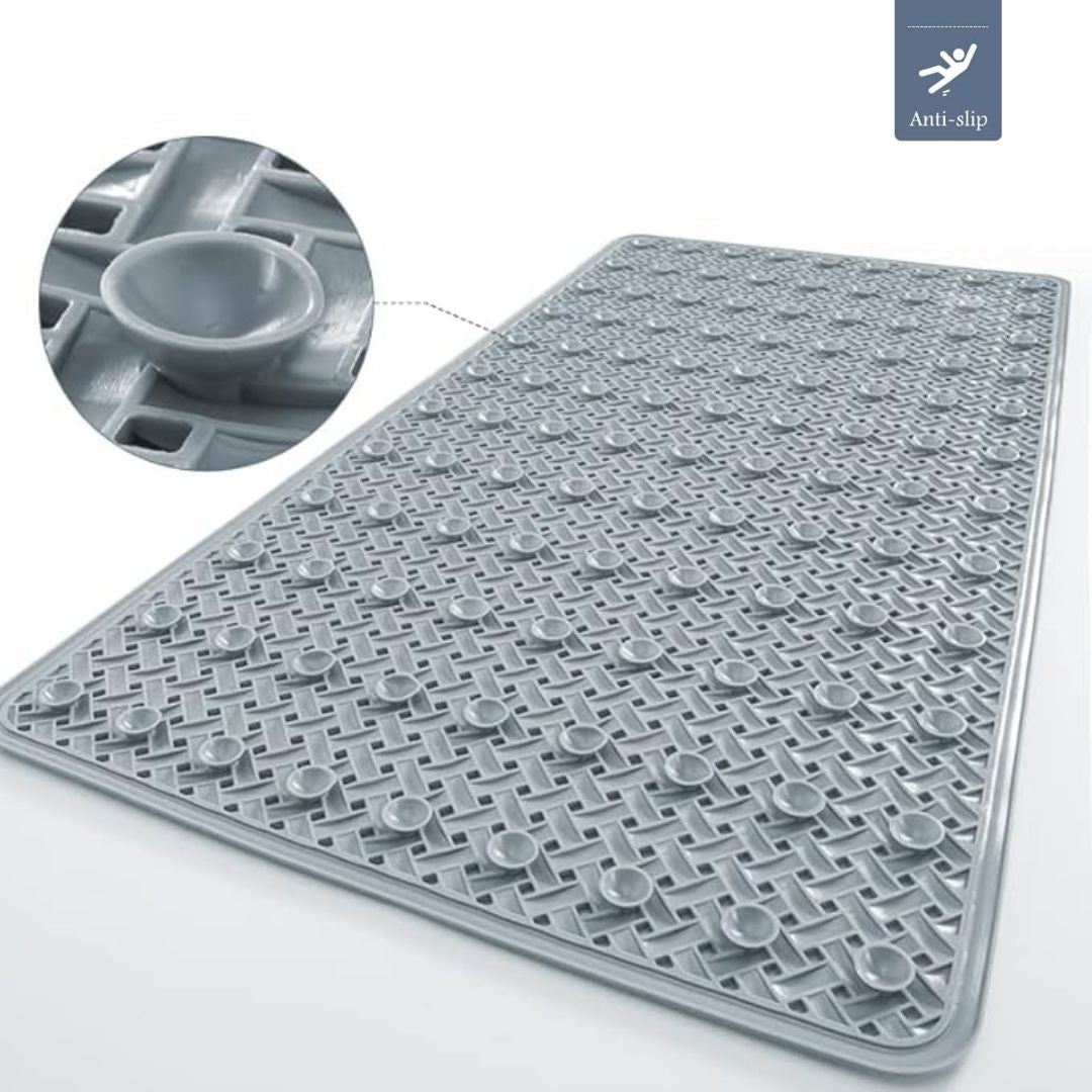 Non-Slip Bathtub Mat with Suction Cups - Quick Dry Bath Mat