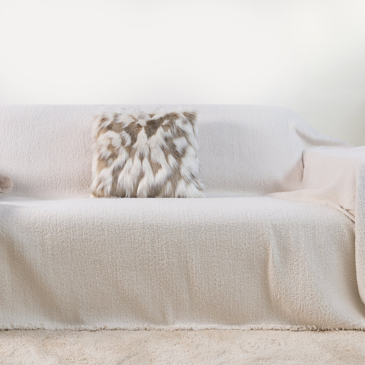 CloudFur Cushion Cover - Faux Fur Throw Pillow Cover 45cm