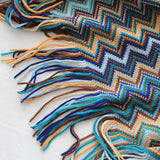 Glad Striped Throw Blanket with Tassels - Sofa Throw