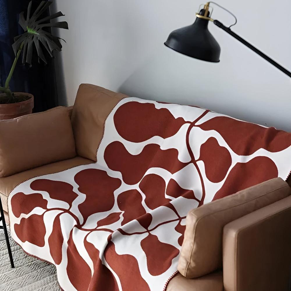Konst Abstract Throw Blanket - Lightweight Sofa Throw