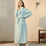 CosyWrap Coral Fleece Bathrobe - Unisex Dressing Gown