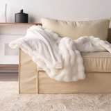CloudFur Throw Blanket - Plush Faux Fur Sofa & Bed Throw