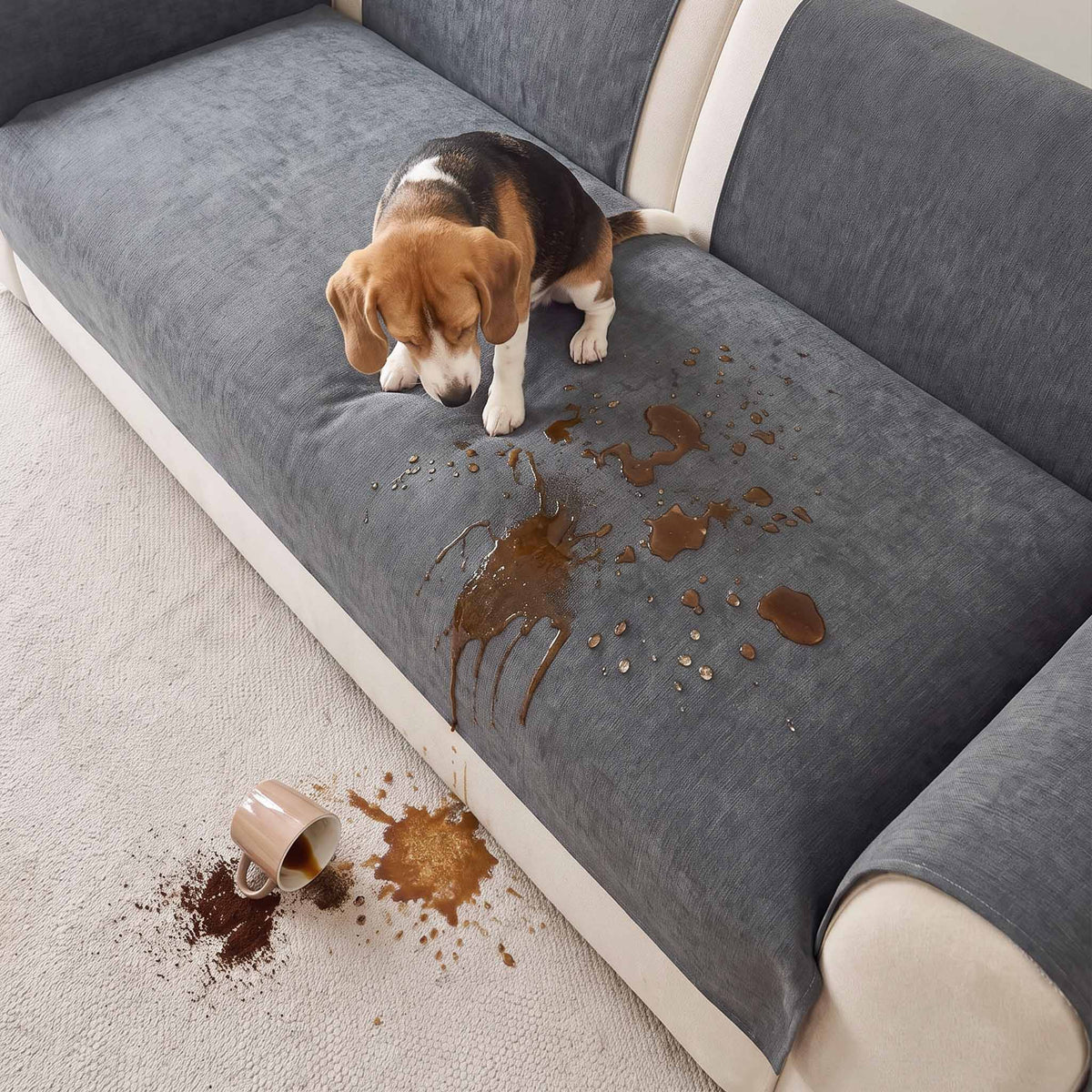 CleanEasy Sofa Cover - Non-Slip Chenille Couch Protector