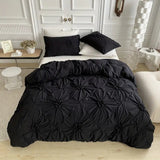 Pinch Pleat Quilt Cover Set - Floral Doona Cover