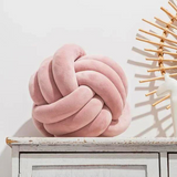 Knut Velvet Knot Cushion - Decorative Sofa & Bed Pillow