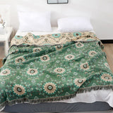 Vika Reversible Cotton Sofa Cover - Couch Throw Blanket