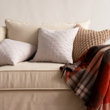SofaRefresh Cushion Covers - Quilted Throw Pillow Set of 2