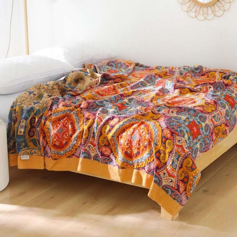 Lightweight Summer Blanket - Breathable Cotton Bedspread