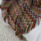Glad Striped Throw Blanket with Tassels - Sofa Throw