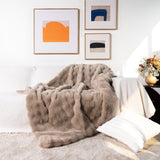 CloudFur Throw Blanket - Plush Faux Fur Sofa & Bed Throw