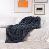 CloudFur Throw Blanket - Plush Faux Fur Sofa & Bed Throw