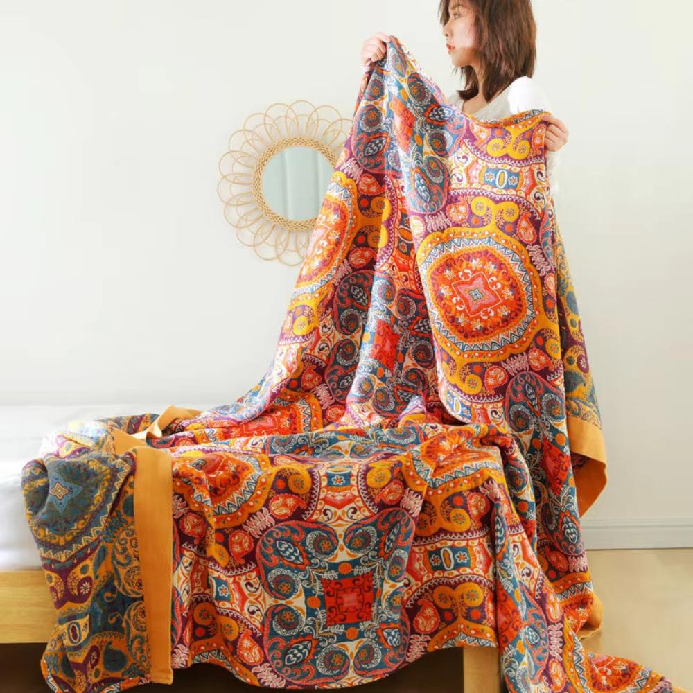 Lightweight Summer Blanket - Breathable Cotton Bedspread