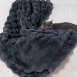 CloudFur Throw Blanket - Plush Faux Fur Sofa & Bed Throw