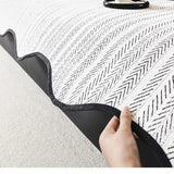 Scalloped Couch Cover - Herringbone Non-Slip Sofa Protector
