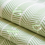 Scalloped Couch Cover - Herringbone Non-Slip Sofa Protector