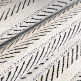 Scalloped Couch Cover - Herringbone Non-Slip Sofa Protector