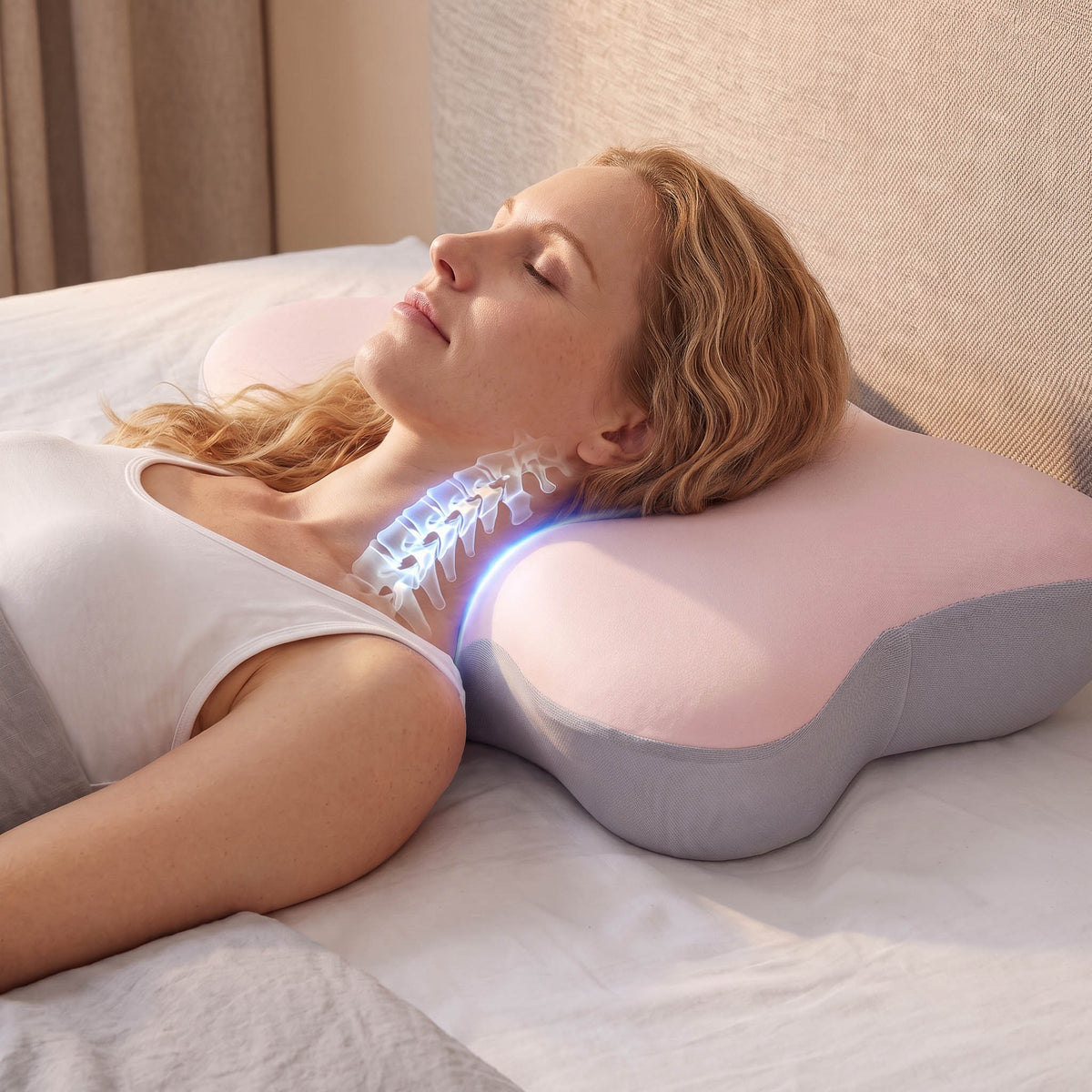 CloudContour Pillow - Ergonomic Memory Foam Contour Pillow