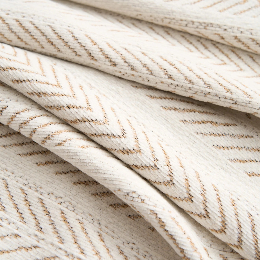 Large Chenille Couch Throw - Herringbone Sofa Cover