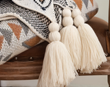 Fjell Geometric Fleece Blanket - Boho Sofa & Bed Throw