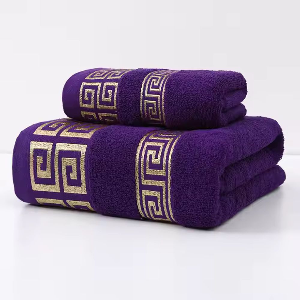 Regal Terry Cotton Towel Set - 2 Piece Bath & Hand Towel