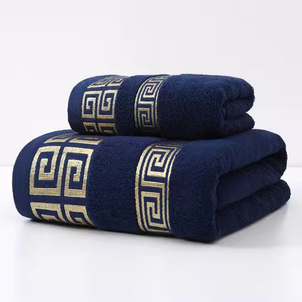 Regal Terry Cotton Towel Set - 2 Piece Bath & Hand Towel
