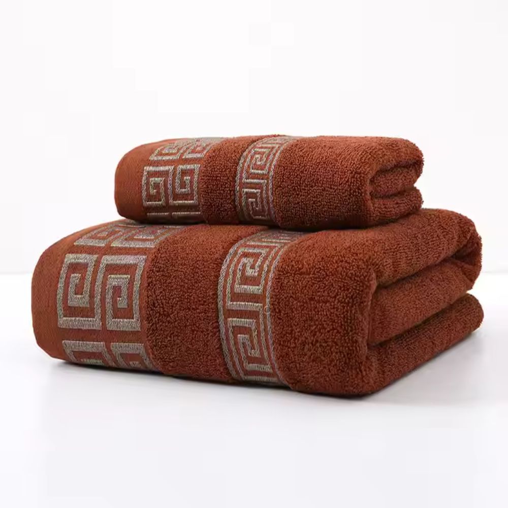 Regal Terry Cotton Towel Set - 2 Piece Bath & Hand Towel