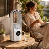 Portable Air Cooler Bladeless Tower Fan - Bedroom & Office