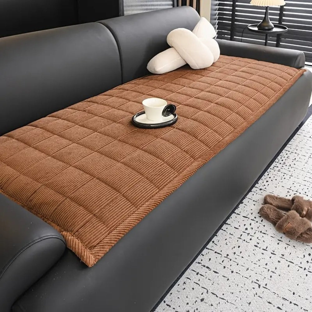 Non-Slip Couch Cover Mat - Quilted Sofa Seat Protector