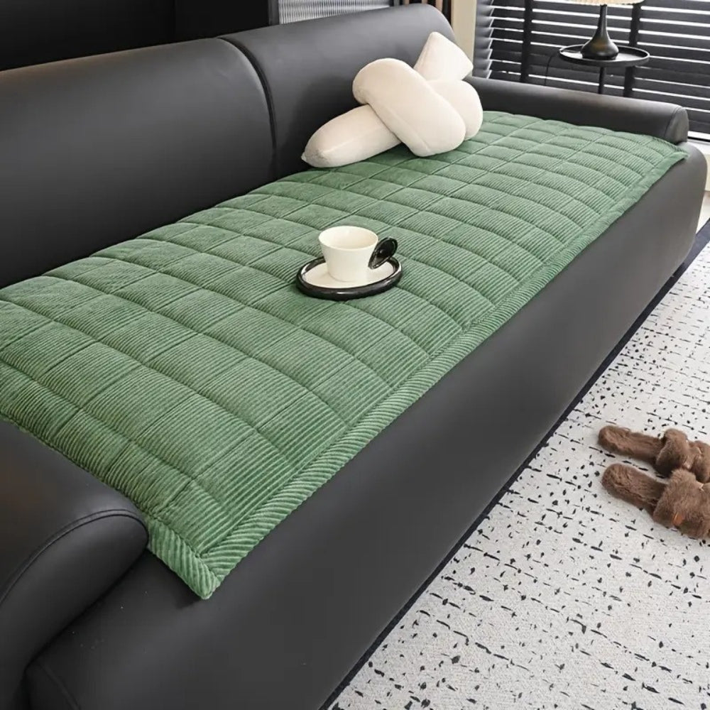 Non-Slip Couch Cover Mat - Quilted Sofa Seat Protector