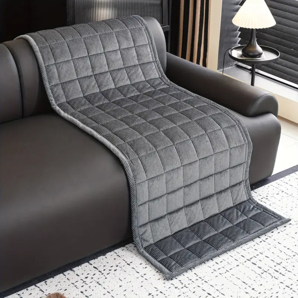 Non-Slip Couch Cover Mat - Quilted Sofa Seat Protector