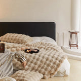 Faux Fur Throw Blanket - Soft Plush Sofa & Bed Blanket