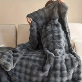 Faux Fur Throw Blanket - Soft Plush Sofa & Bed Blanket