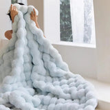 Faux Fur Throw Blanket - Soft Plush Sofa & Bed Blanket