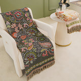Blom Reversible Cotton Gauze Blanket - Boho Throw