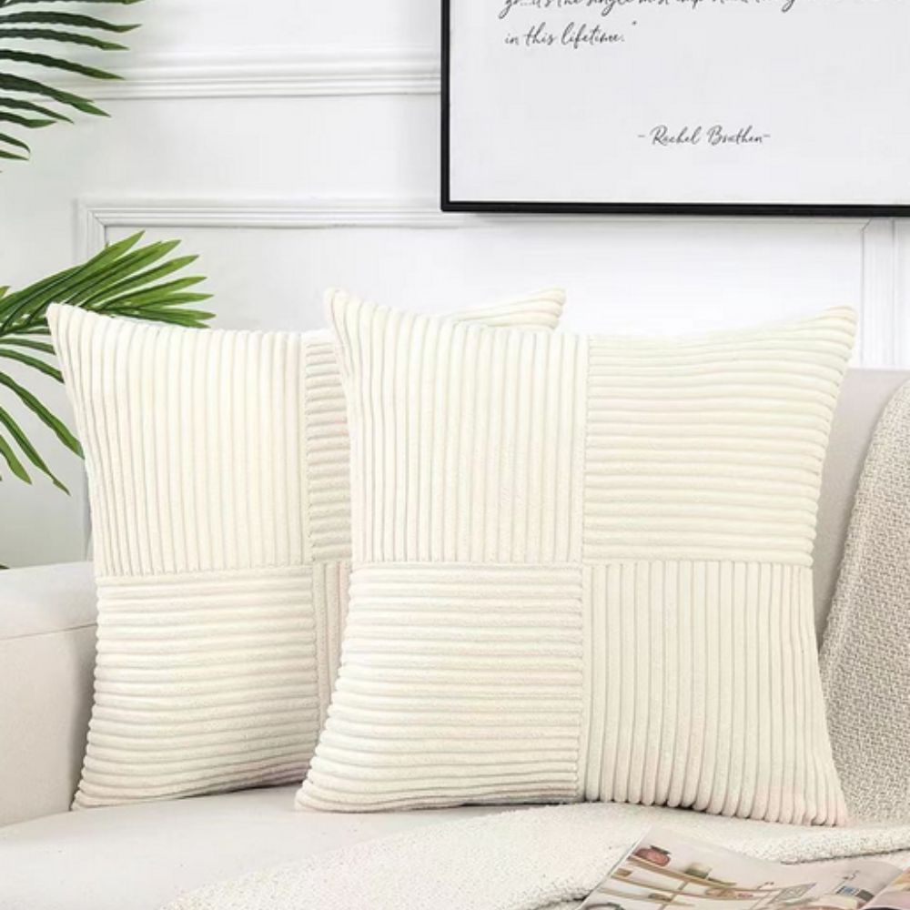 Cabin Corduroy Cushion Cover - Textured Sofa Pillow Cover